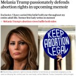 Melania Pro-Abortion