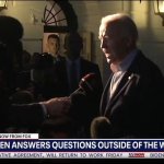 Biden Answers Questions outside the WH