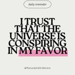 I Trust That The Univers Is Conspiring In My Favor