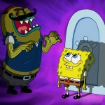 Tattletale Strangled about to strangle spongebob