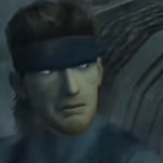 Solid snake looking back