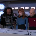 Beverly Crusher, Captain Picard, Nu'Daq