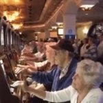 elderly people gambling GIF Template