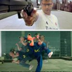 Yusuf Dikec trying to shoot Raygun | THE TEACHER; THE QUIET KID AT THE BACK ROW | image tagged in yusuf dikec trying to shoot raygun,funny,school,relatable,so true | made w/ Imgflip meme maker