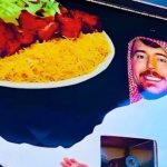 Lunchy | image tagged in mr beast at saudi arabia | made w/ Imgflip meme maker