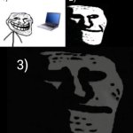 Depressed trollface meme