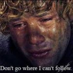 Sam can't follow frodo