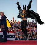 Meme template Trump and  Musk (Batman and Robin)