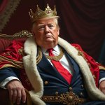 Trump as King. We don't have kings in this country. meme