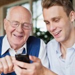 Old and young man