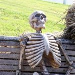 Aurora Borealis PDX | ME, "STILL" WAITING TO SEE THE AURORA BOREALIS IN PORTLAND ORE...🤔😗💀☠️🌌 | image tagged in skeleton on bench | made w/ Imgflip meme maker