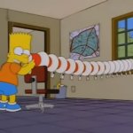 Bart testing megaphones