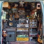 Van Full Of Musical Equipment