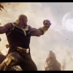 Thanos throws a moon GIF Template