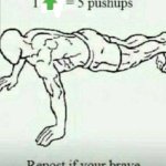 1 Up = 5 Pushups meme