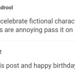 celebrate fictional characters birthdays