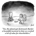 Planet got destroyed but value for stockholders