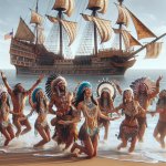 American Indian tribe celebrates as Spanish galleon sails in