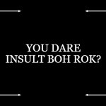 if boh rok was in an old school cartoon | YOU DARE INSULT BOH ROK? | image tagged in old-fashioned title card,boh rok,planet sheen,paramount,nickelodeon,memes | made w/ Imgflip meme maker