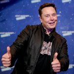 Elon thumbs up