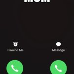 You have no right to decline a call when your mom calls you | MOM | image tagged in incoming call | made w/ Imgflip meme maker