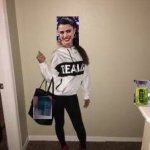 Bag girl | image tagged in bag girl,the substance | made w/ Imgflip meme maker