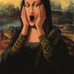 Mona lisa shocked