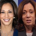 Kamala Harris before & after