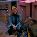 Doctor Crusher On The Bridge