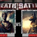 death battle | HADES; ANUBIS | image tagged in death battle,greek mythology,egyptian mythology,hades,anubis,afterlife | made w/ Imgflip meme maker