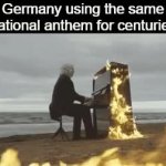 Burning Piano GIF Template