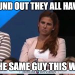 Women of Univision | JUST FOUND OUT THEY ALL HAVE DATES; WITH THE SAME GUY THIS WEEKEND | image tagged in women of univision | made w/ Imgflip meme maker