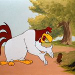 Foghorn Leghorn and Henry Hawk