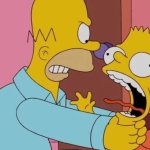 Homer Angry and Bart