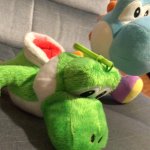 Yoshis on a chair