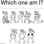 Which one am I | image tagged in which one am i | made w/ Imgflip meme maker