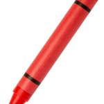 crayon - red - left
