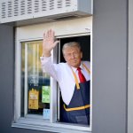 Trump McDonald's Drive-thru