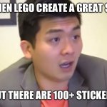 Emotional Damage | WHEN LEGO CREATE A GREAT SET; BUT THERE ARE 100+ STICKERS | image tagged in emotional damage | made w/ Imgflip meme maker