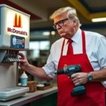 Trump breaking ice cream machine