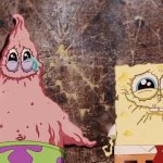 SpongeBob and Patrick Drying Up meme