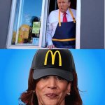 Trump and Kamala McDonalds