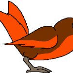 Glow Bird (Orange)