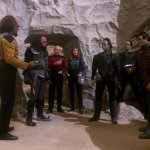 Picard, Worf, Beverly Crusher, Nu'Daq