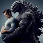 Pregnant Henry Cavill & Godzilla