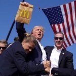 Trump McDonald's bag