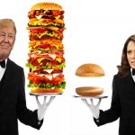 Trump burger vs Kamala burger for America