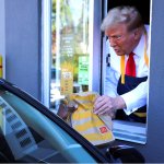 Trump Serving McDonalds