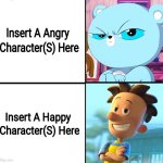 character blank like or dislike template meme