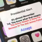 Be Warned... AND SPREAD THE WORD!! | It's almost November 1st, You know what that means; The Anime Stream Is Done For Because Of The Anti-Anime Police... Accept | image tagged in memes,presidential alert,no anime allowed,oh frick,anti anime,war | made w/ Imgflip meme maker